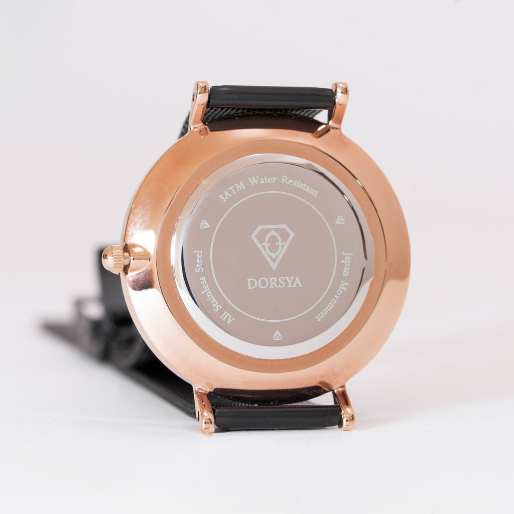 Fortuna Rose Gold World Map Watch