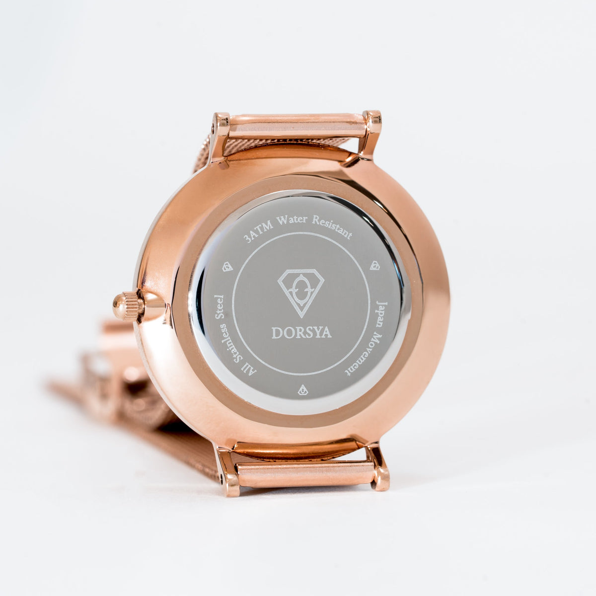 Neptune Rose Gold World Map Watch