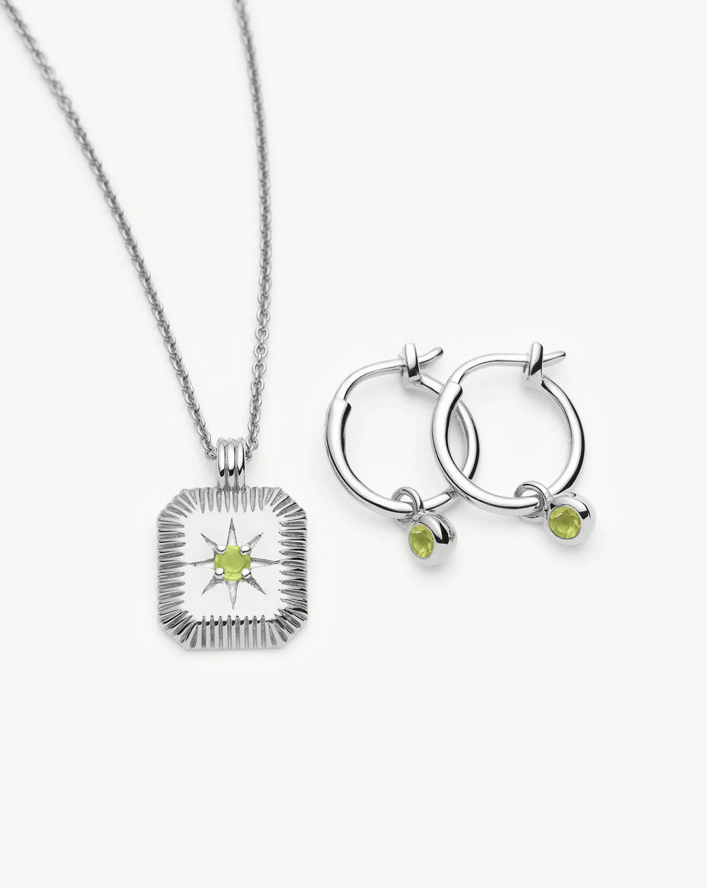 The Meaningful August Birthstone Set | Sterling Silver/Peridot