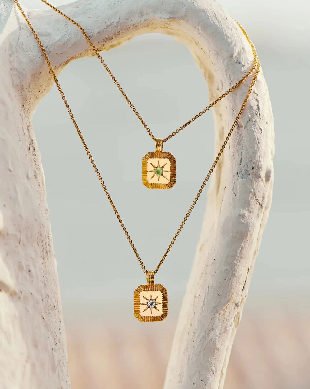 August Birthstone Pendant Necklace | 18ct Gold Vermeil/Peridot