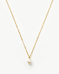 Baroque Pearl Twisted Chain Necklace | 18ct Gold Vermeil/Pearl