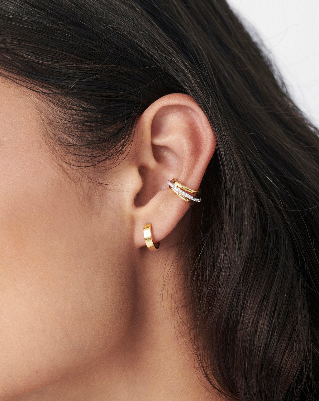 Celestial Pave Ear Cuff | 18ct Gold Plated/Cubic Zirconia