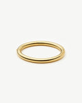 Chunky Round Hinged Bangle | 18ct Gold Plated