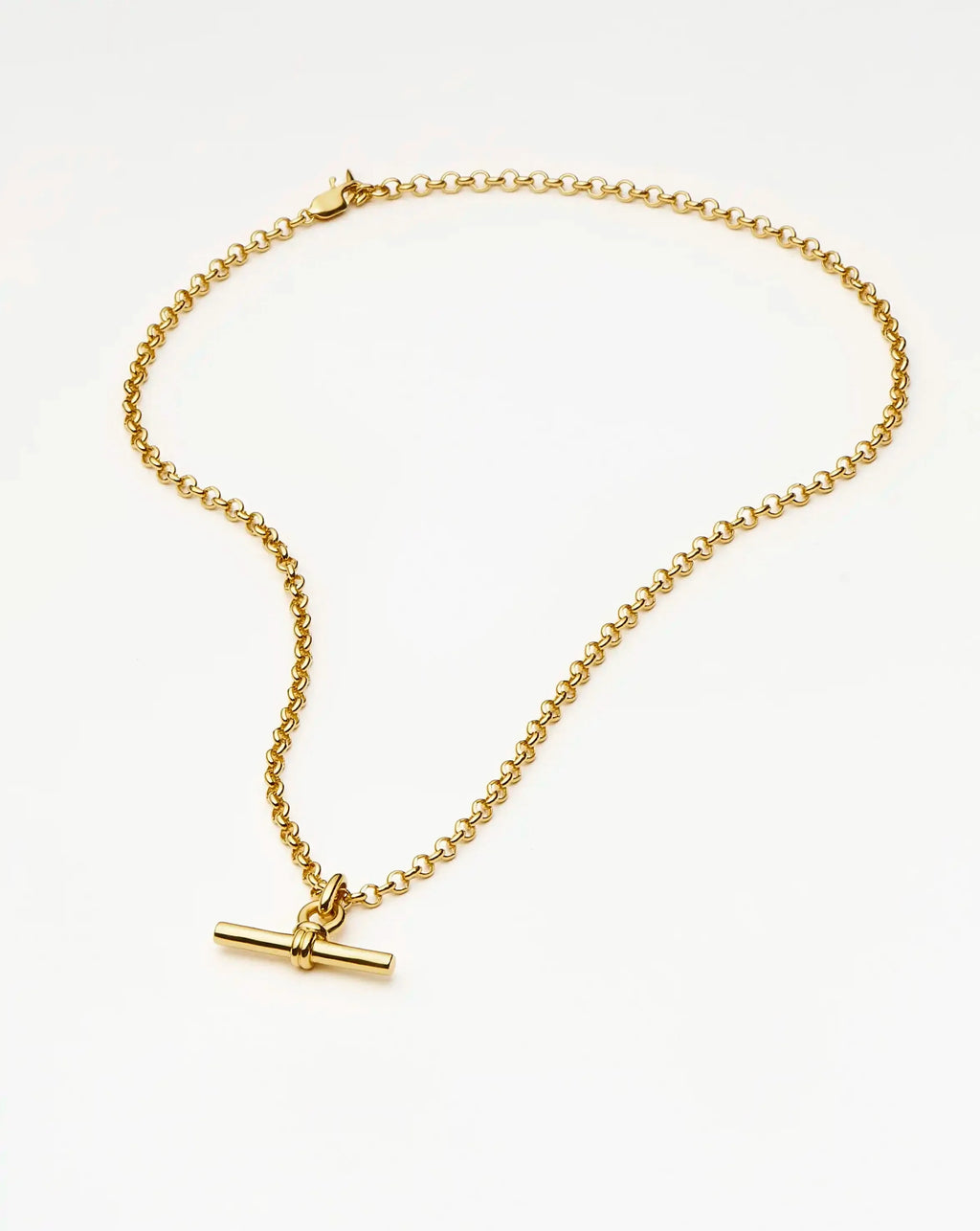 Chunky T-Bar Chain Necklace | 18ct Gold Plated