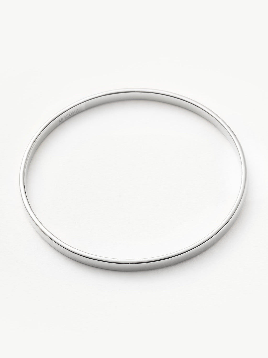 Classic Round Bangle | Silver Plated