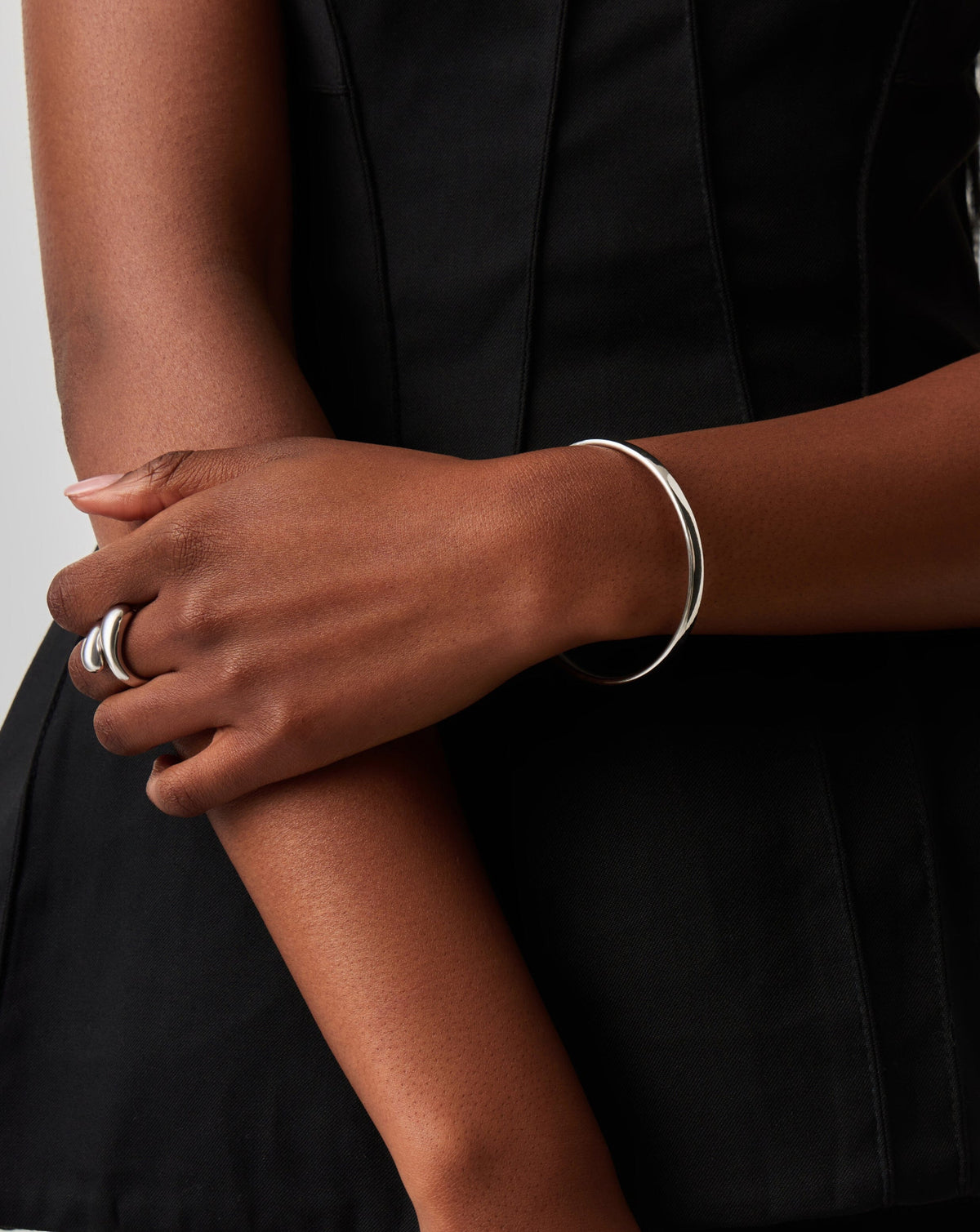 Classic Round Bangle | Silver Plated