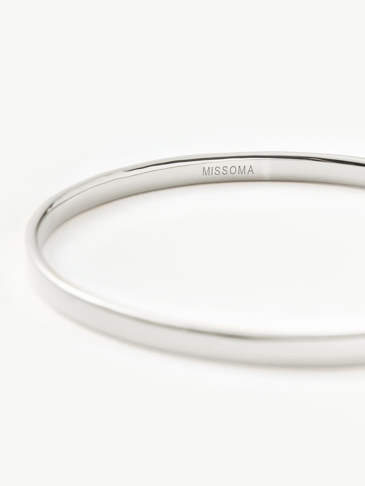 Classic Round Bangle | Silver Plated