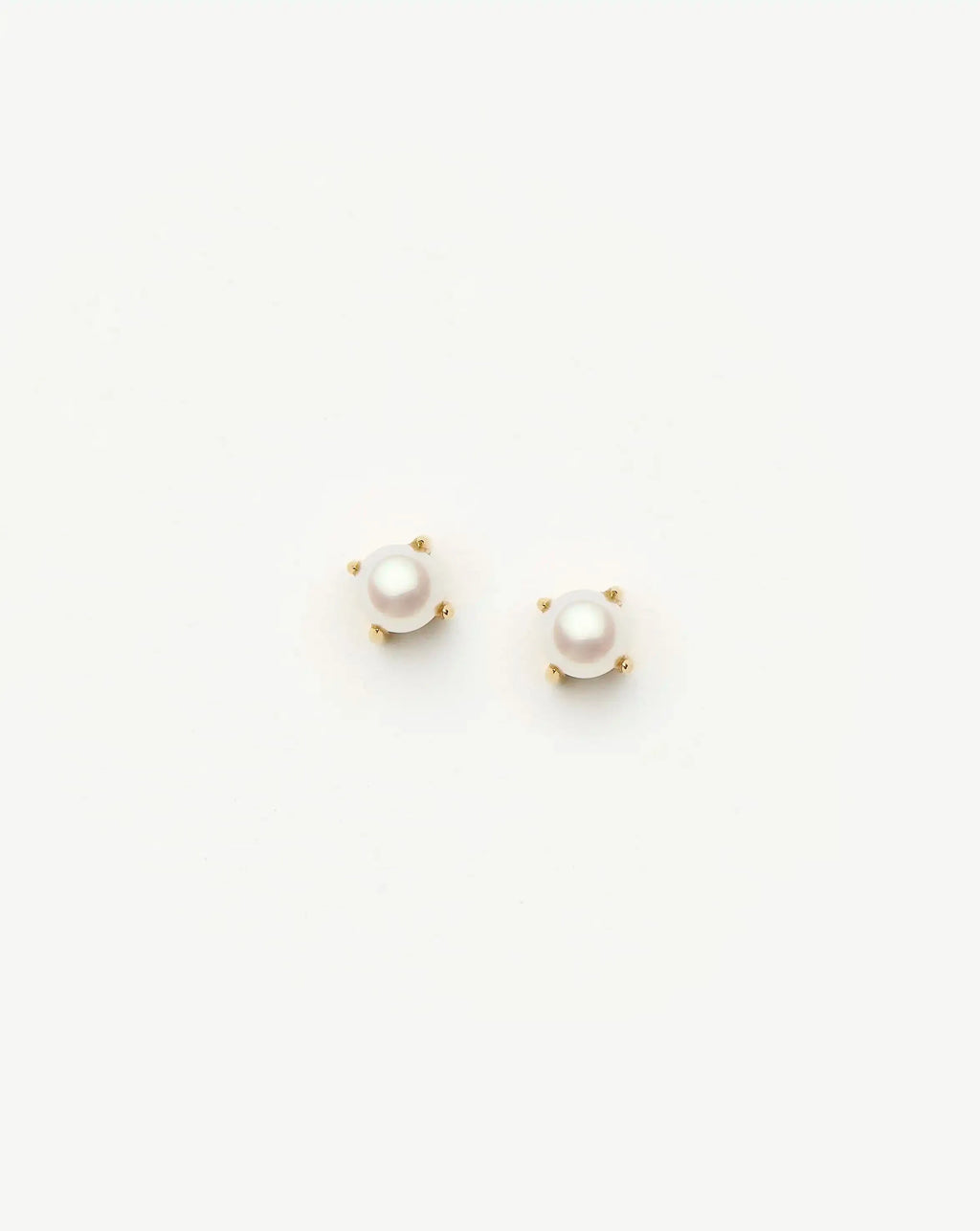 Classic Pearl Stud Earrings | 18ct Gold Vermeil/Pearl
