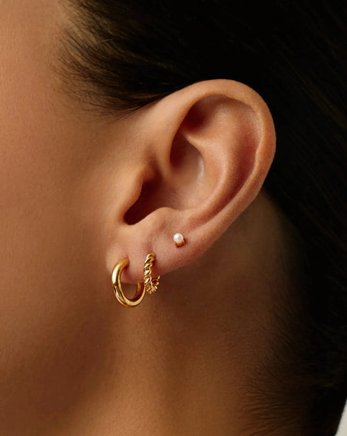 Classic Pearl Stud Earrings | 18ct Gold Vermeil/Pearl