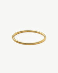 Classic Round Hinged Bangle | 18ct Gold Plated