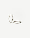 Classic Small Hoop Earrings | Silver Plated on Recycled Sterling Silver