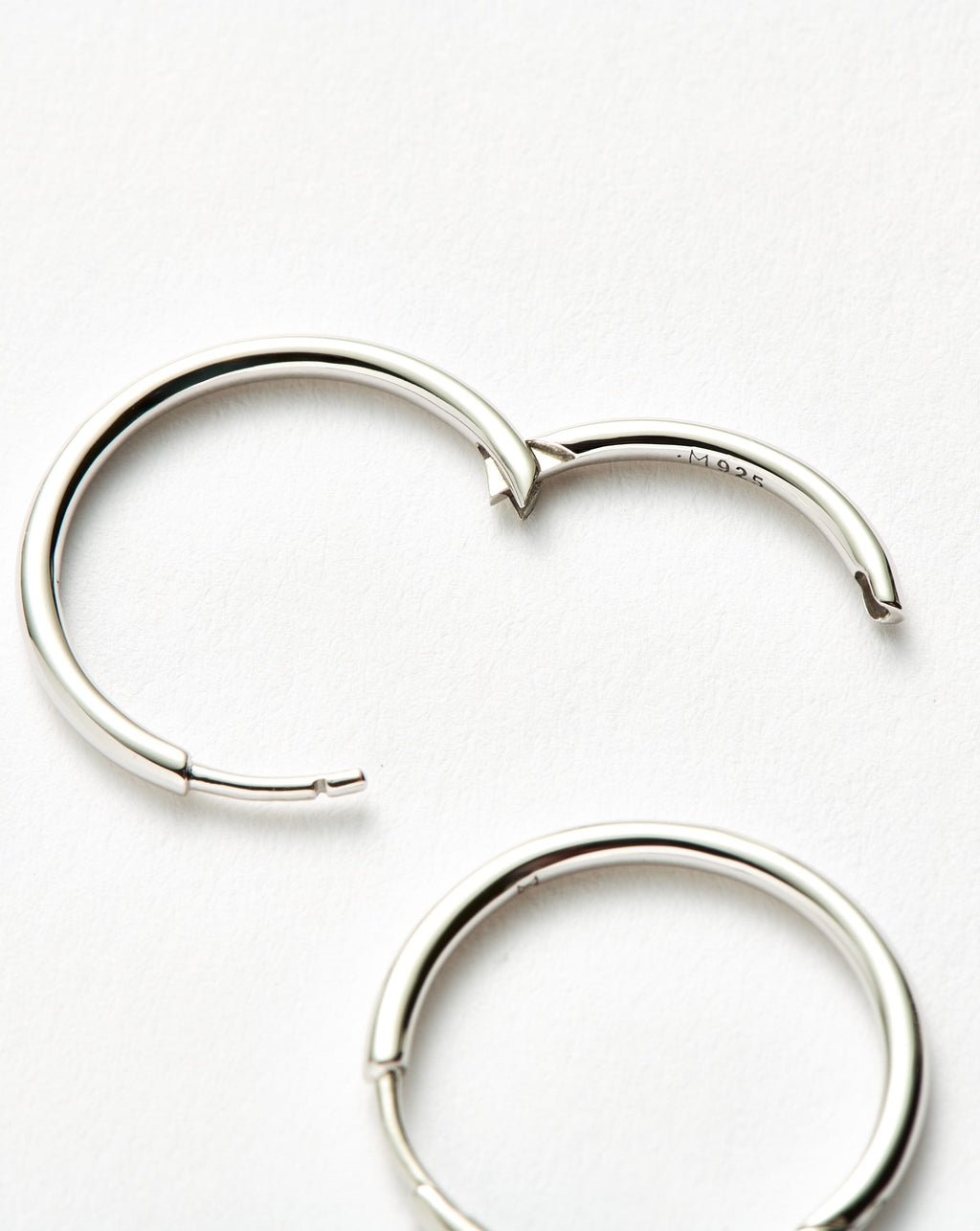Classic Small Hoop Earrings | Silver Plated on Recycled Sterling Silver