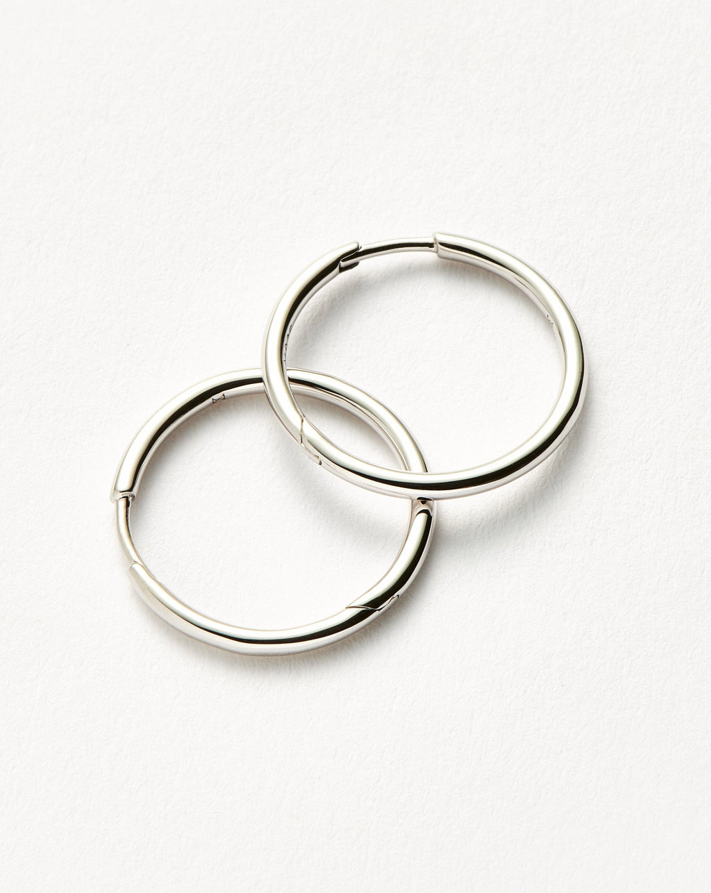 Classic Small Hoop Earrings | Silver Plated on Recycled Sterling Silver