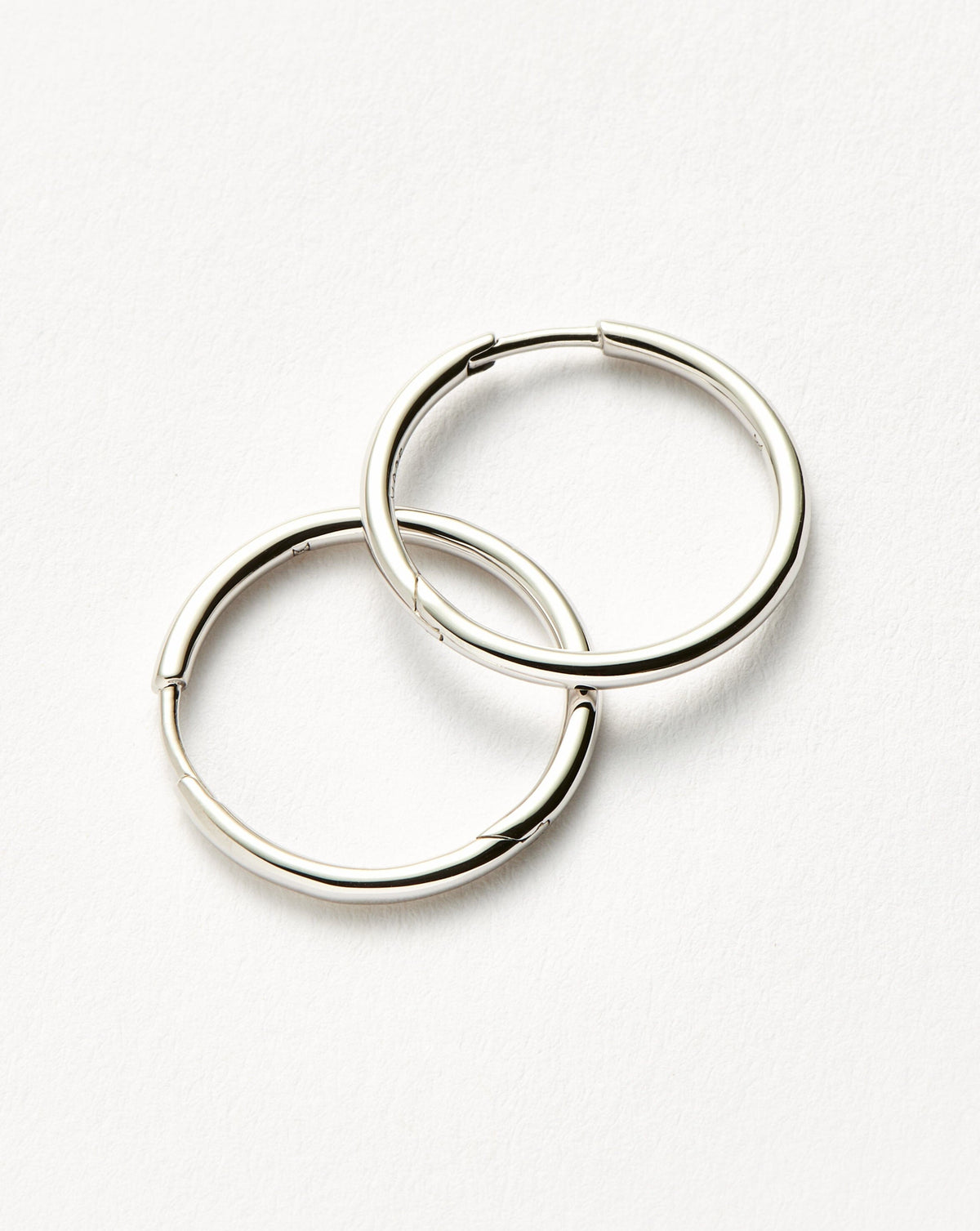 Classic Small Hoop Earrings | Silver Plated on Recycled Sterling Silver