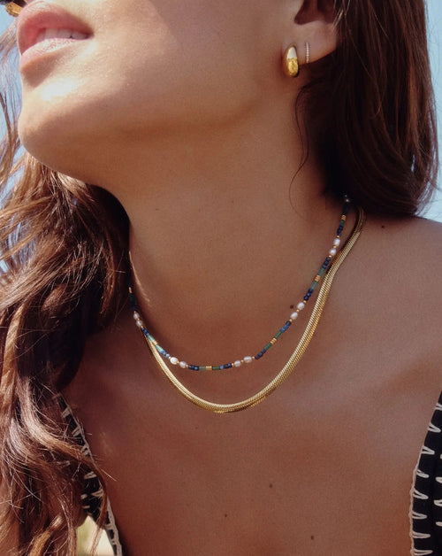 Classic Snake Chain Necklace | 18ct Gold Plated