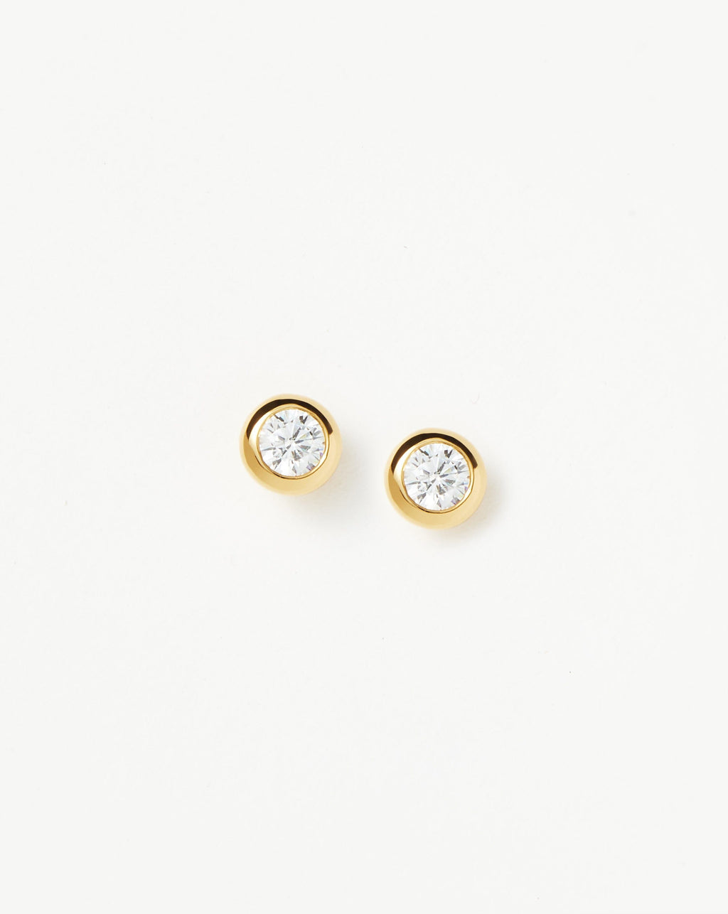 Classic Stone Stud Earrings | 18ct Gold Vermeil/Cubic Zirconia