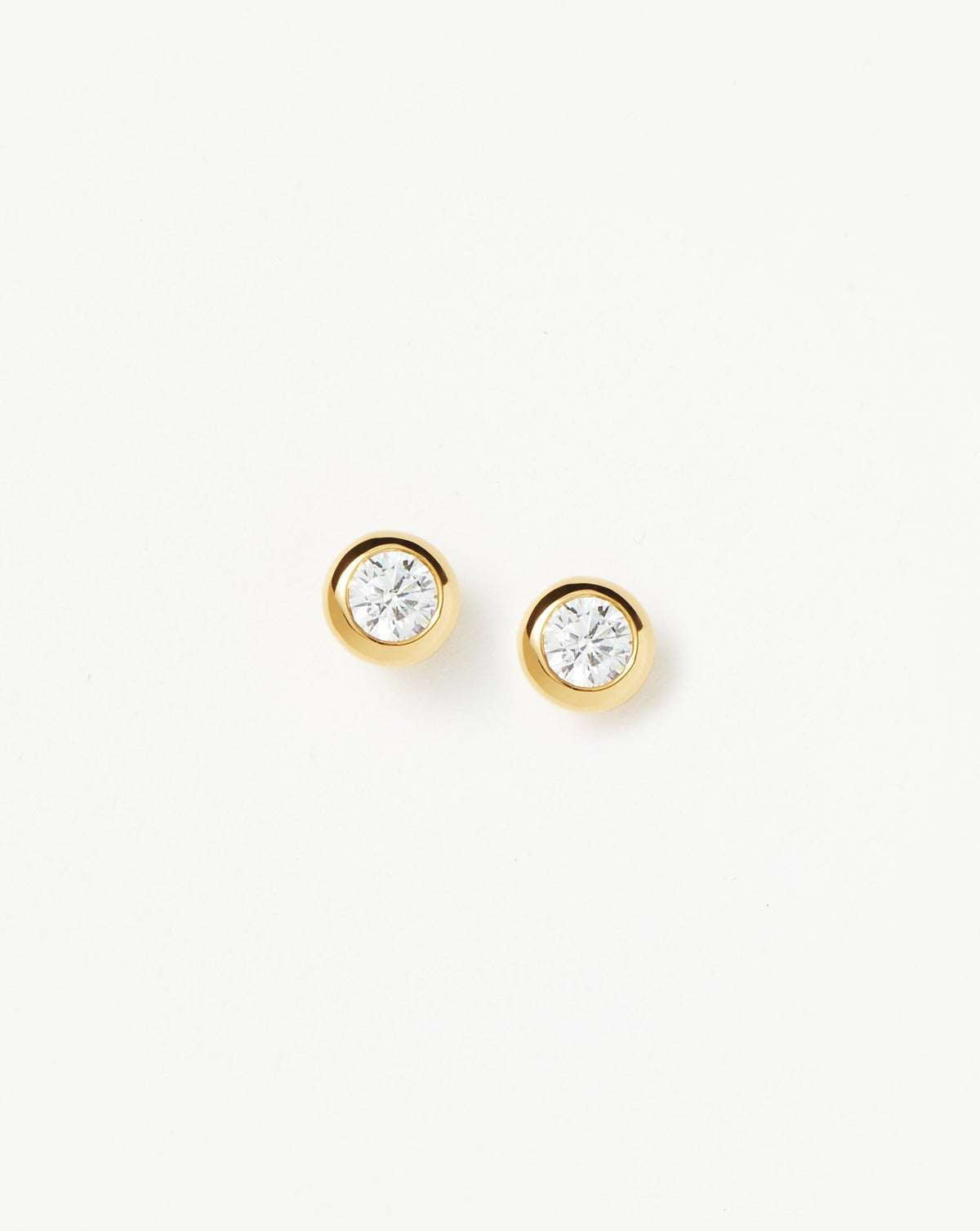 Classic Stone Stud Earrings | 18ct Gold Vermeil/Cubic Zirconia
