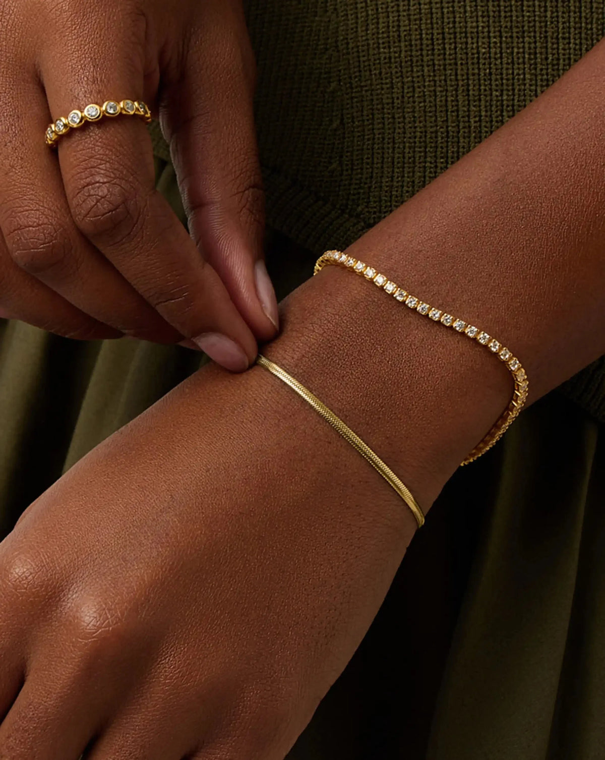 The Meet Your Match Bracelet Set  | 18ct Gold Vermeil/18ct Gold Plated