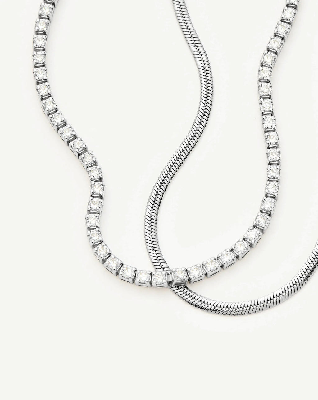 The Meet Your Match Bracelet Set  | Sterling Silver/Platinum Plated