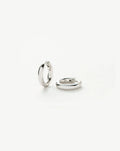 Classic Tunnel Mini Hoop Earrings | Silver Plated
