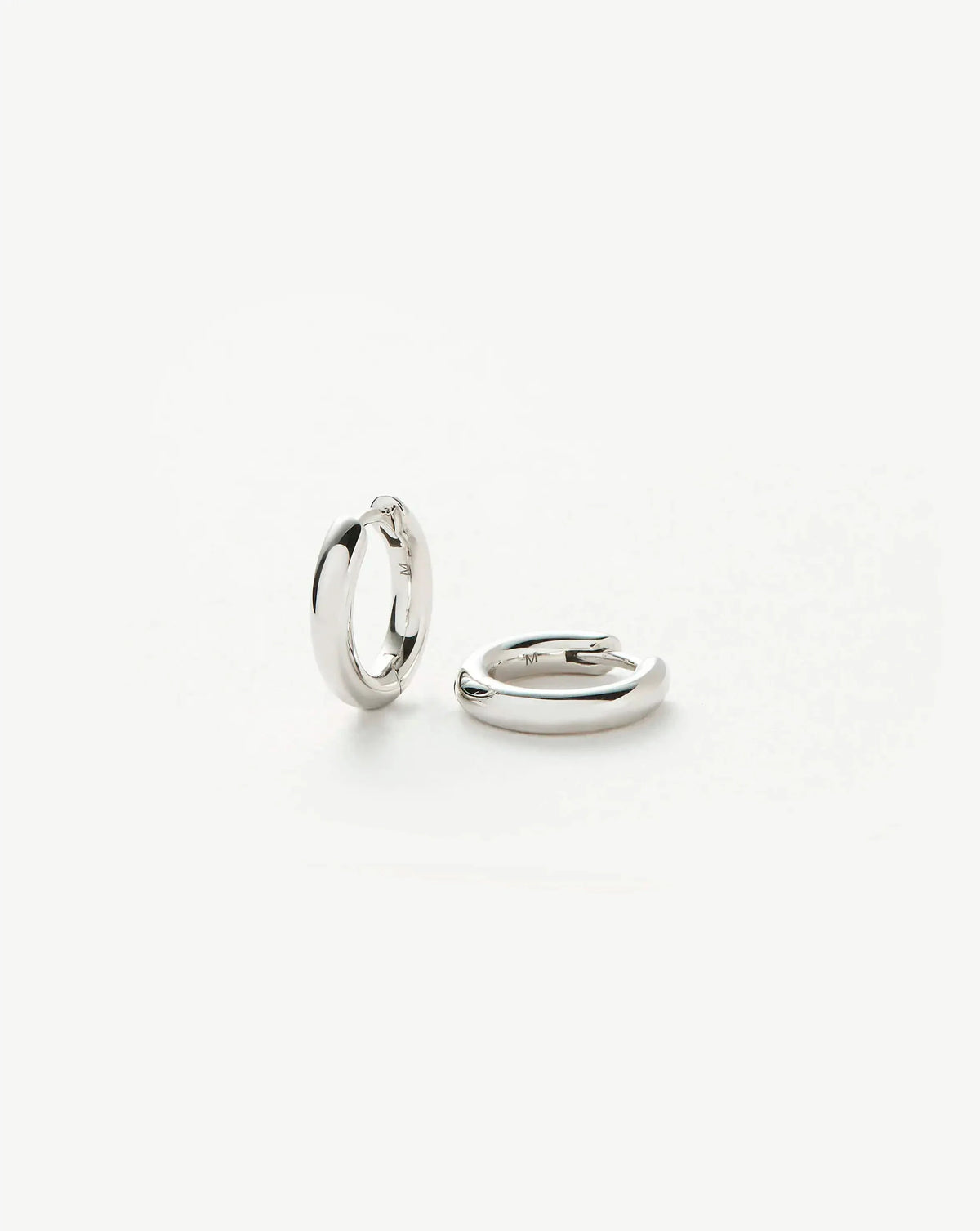 Classic Tunnel Mini Hoop Earrings | Silver Plated