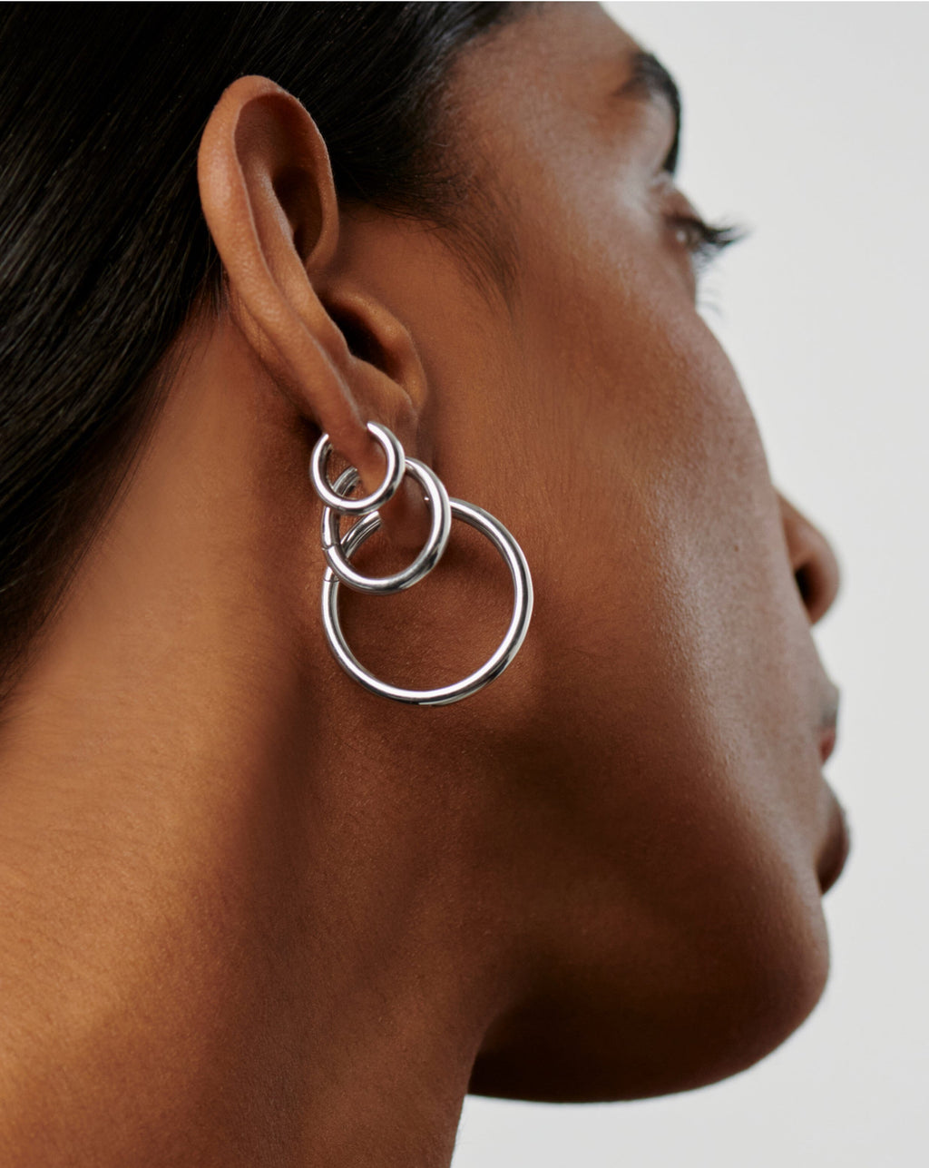Classic Tunnel Mini Hoop Earrings | Silver Plated