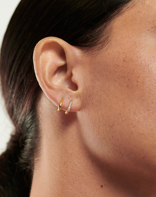 Claw Huggies | 18ct Gold Plated