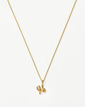 Curly Molten Mini Initial Necklace - H | 18ct Gold Vermeil