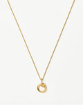 Curly Molten Mini Initial Necklace - O | 18ct Gold Vermeil