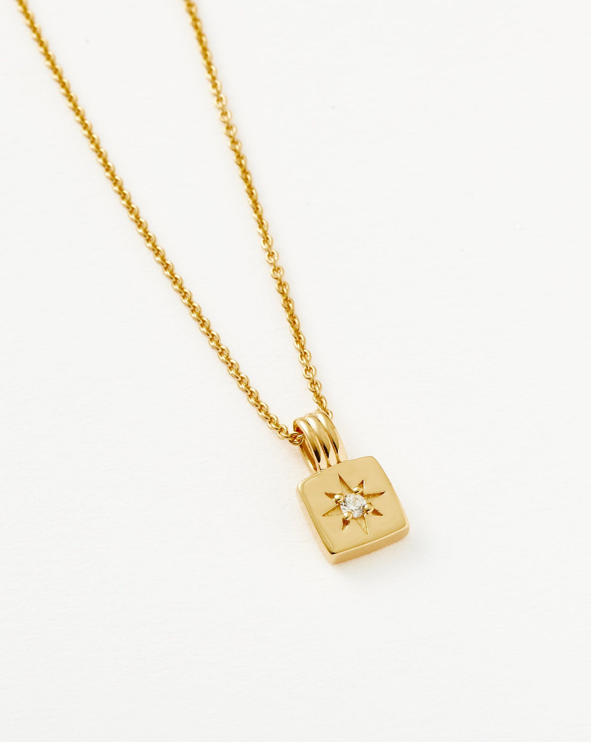 Mini Star Ridge Pendant Necklace | 18ct Gold Vermeil