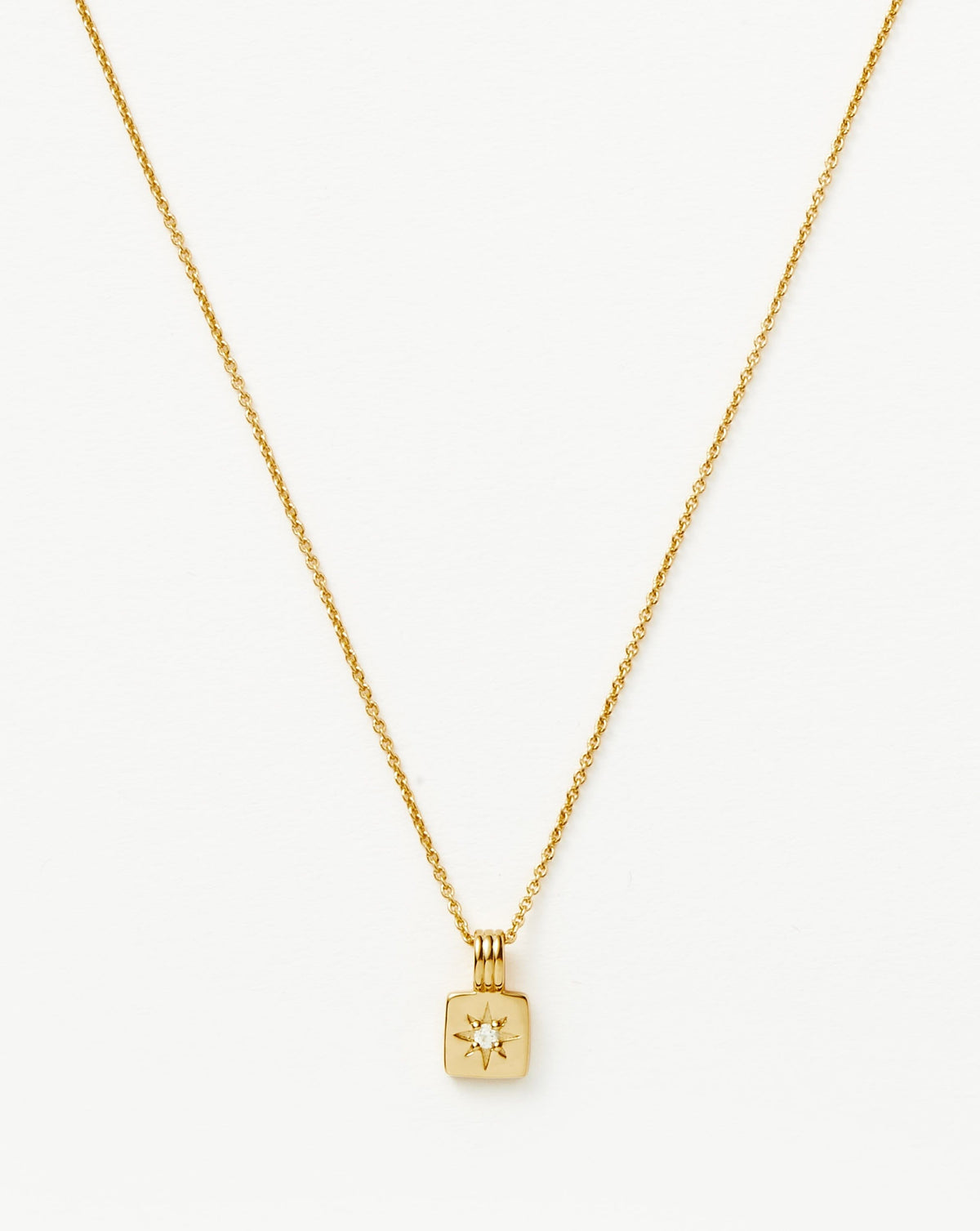 Mini Star Ridge Pendant Necklace | 18ct Gold Vermeil