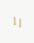 Solid Gold Bar Stud Earrings | 9ct Solid Yellow Gold
