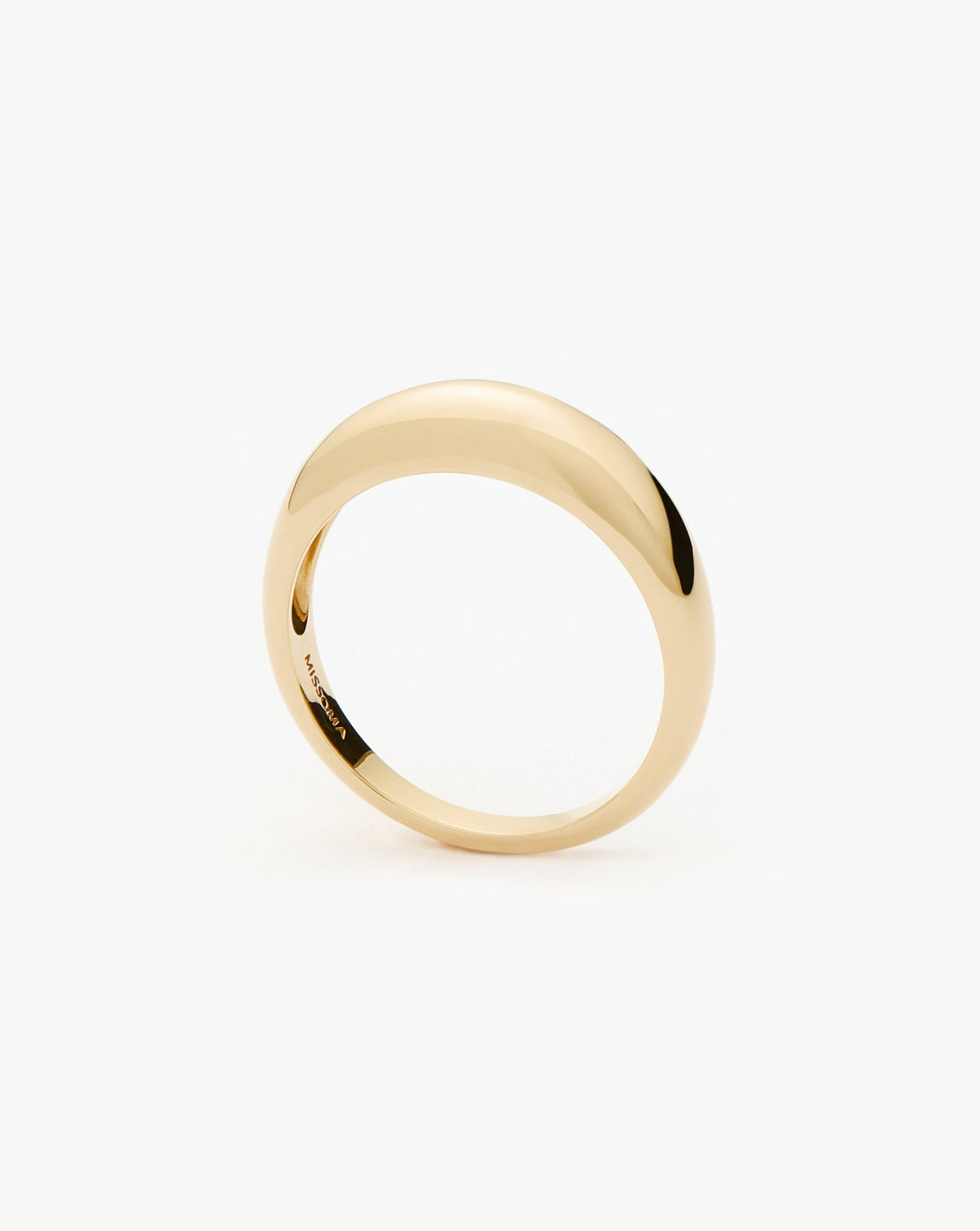 Solid Gold Classic Dome Ring | 9ct Solid Yellow Gold