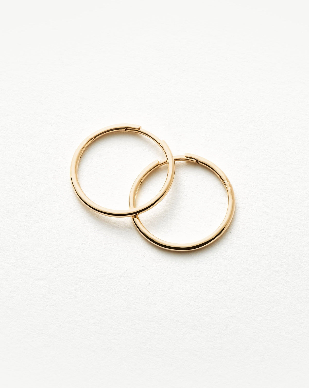 Solid Gold Classic Small Hoop Earrings | 9ct Solid Yellow Gold