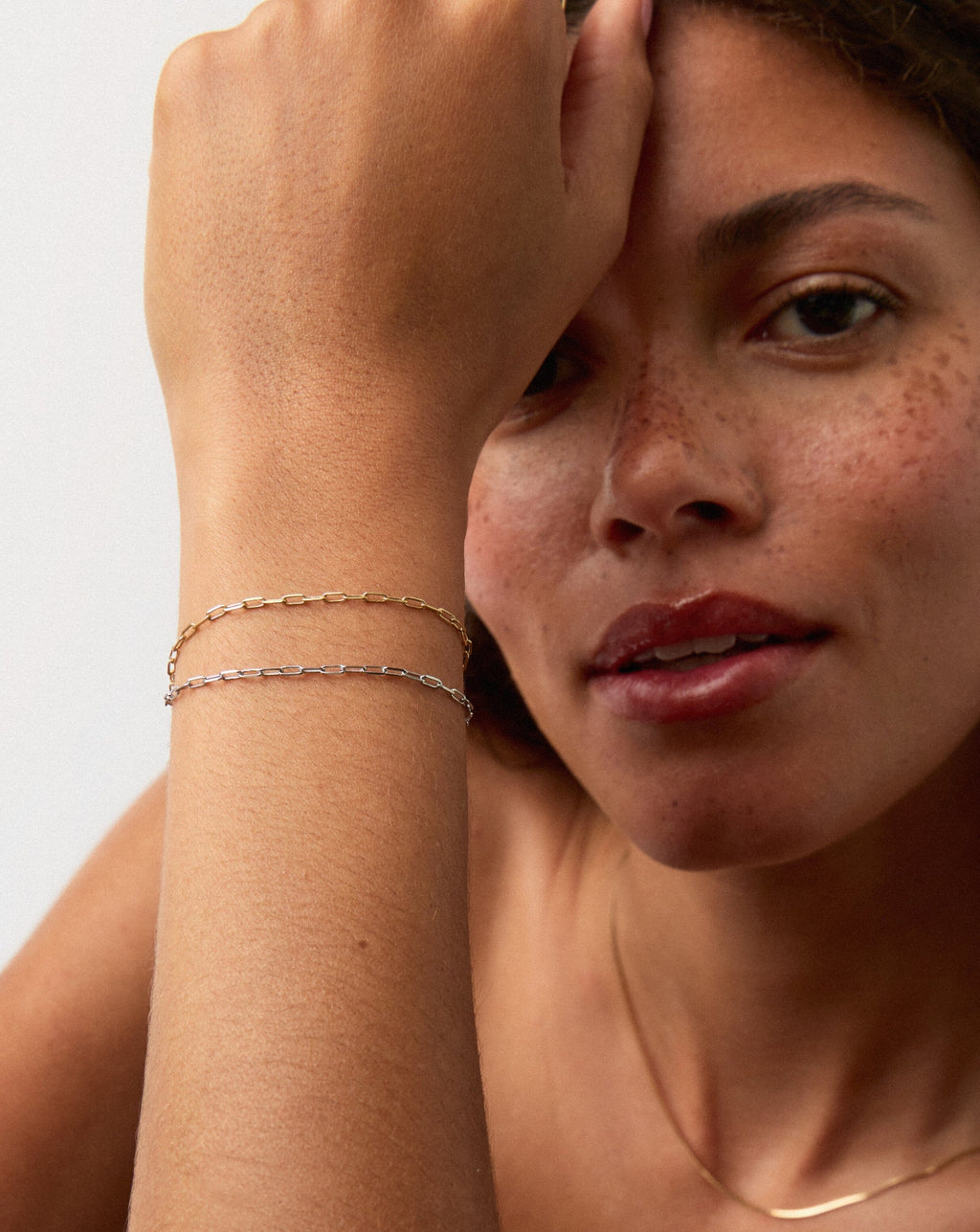 Solid Gold Classic Paperclip Chain Bracelet | 14ct Solid Gold