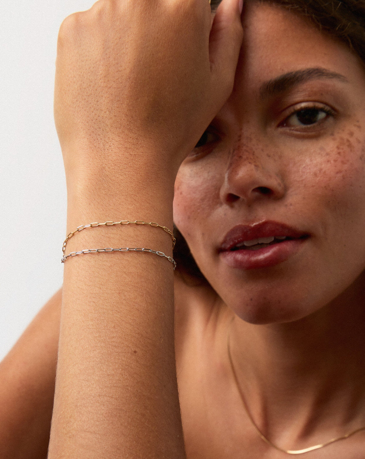 Solid Gold Classic Paperclip Chain Bracelet | 14ct Solid Gold