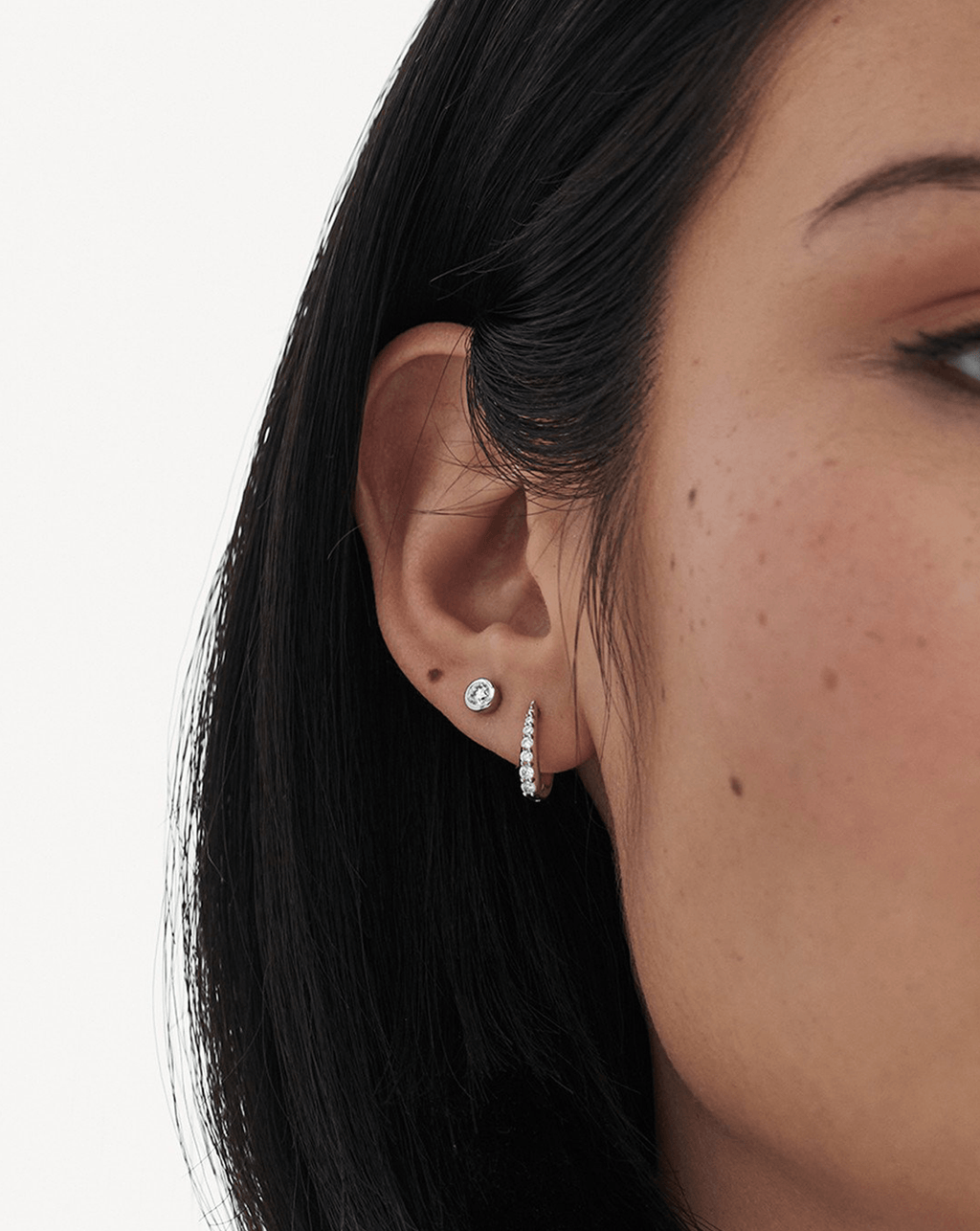 Solid Gold Classic Solitaire Stud Earrings