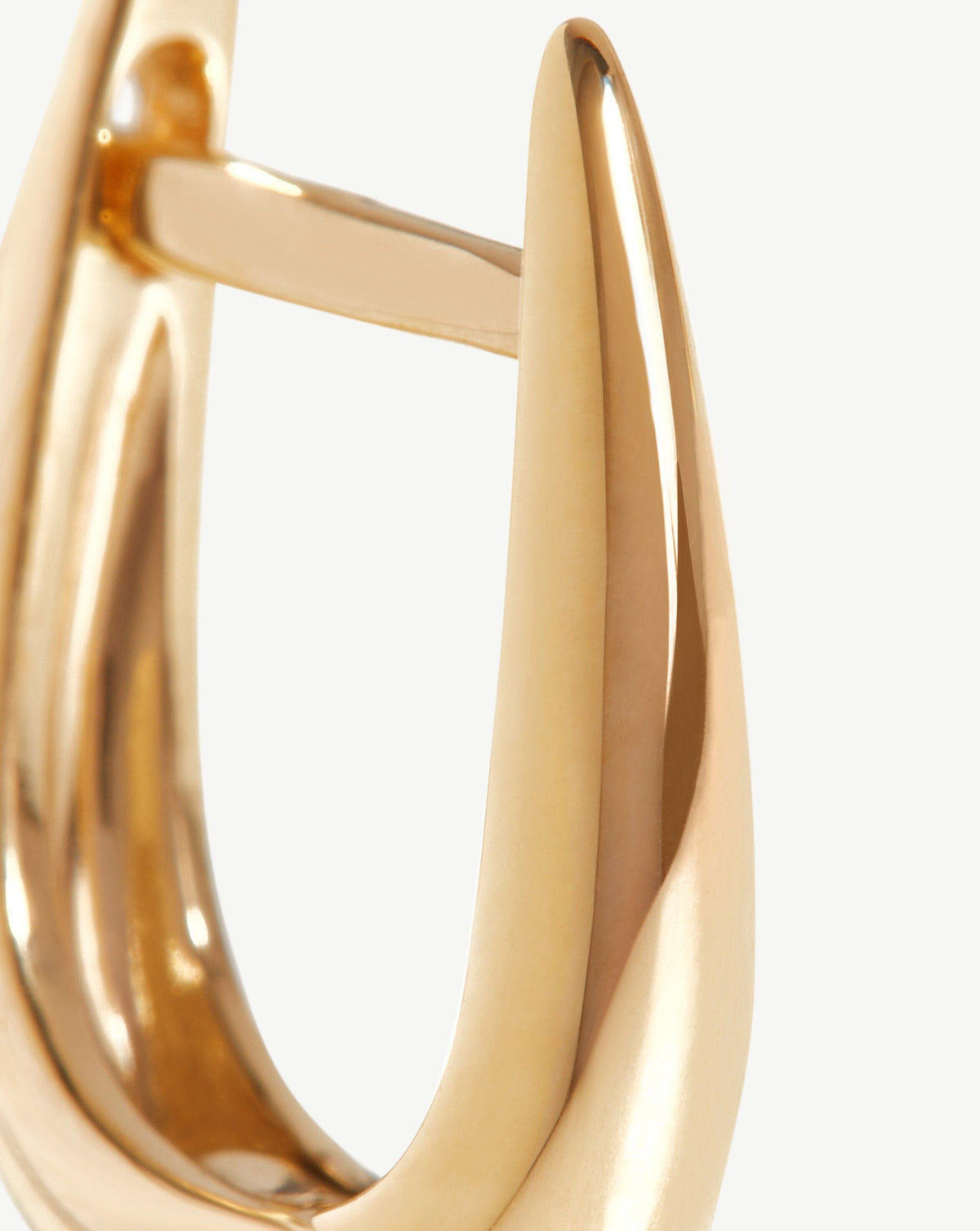 Solid Gold Claw Huggies | 9ct Solid Yellow Gold