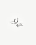 Solid Gold Claw Huggies | 9ct Solid White Gold