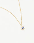Solid Gold December Birthstone Pendant Necklace | 14ct Solid Gold/Tanzanite