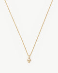 Solid Gold Diamond Mushroom Mini Pendant Necklace | 14ct Solid Gold/Diamond