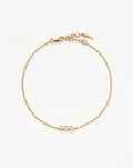 Solid Gold Diamond Solitaire Trio Bracelet