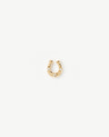 Solid Gold Horseshoe Single Stud Earring | 9ct Solid Gold/Diamond