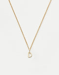 Solid Gold Initial Mini Pendant Necklace - D | 14ct Solid Gold