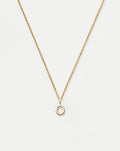 Solid Gold Initial Mini Pendant Necklace - O | 14ct Solid Gold
