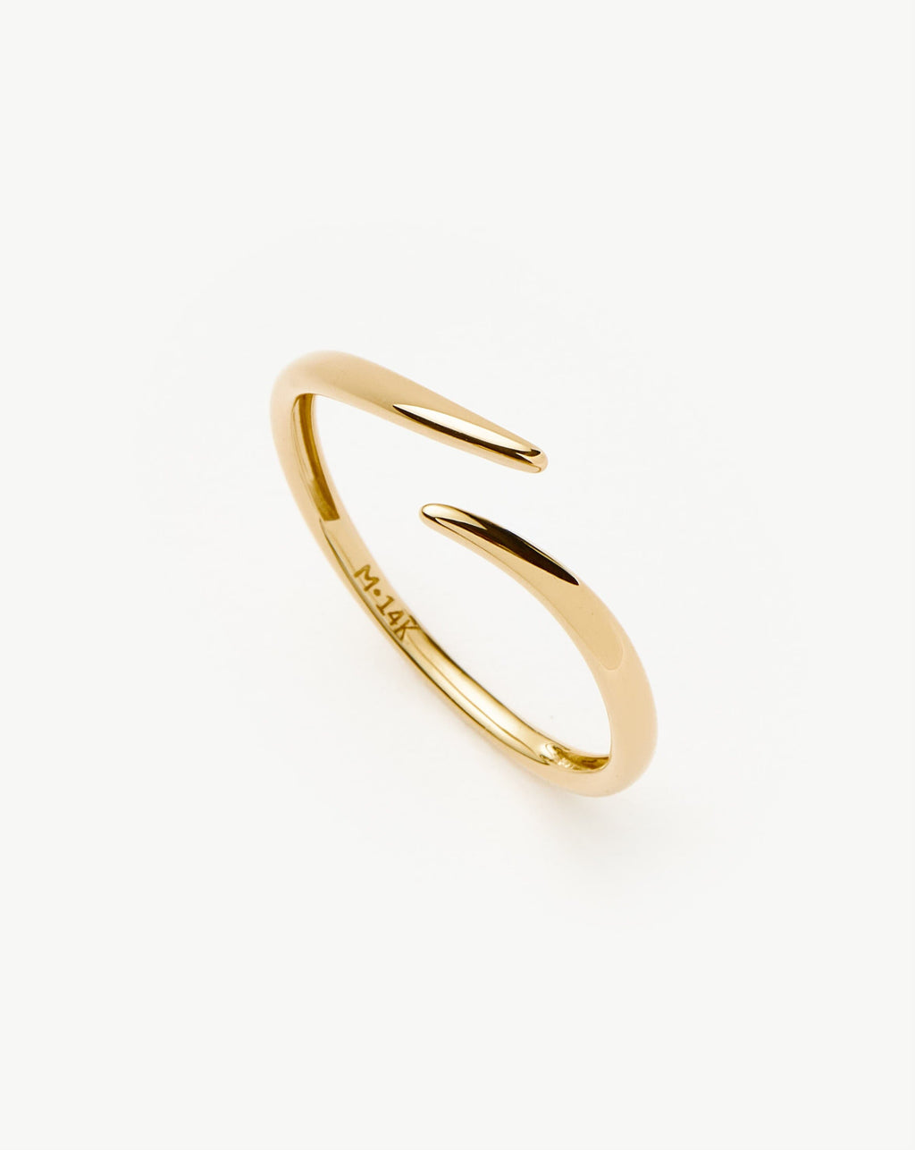 Solid Gold Open Claw Ring | 9ct Solid Yellow Gold