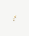 Solid Gold Savi Single Stud Earring | 9ct Solid Yellow Gold/Diamond