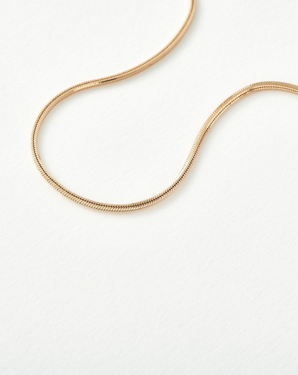 Solid Gold Square Snake Chain Bracelet