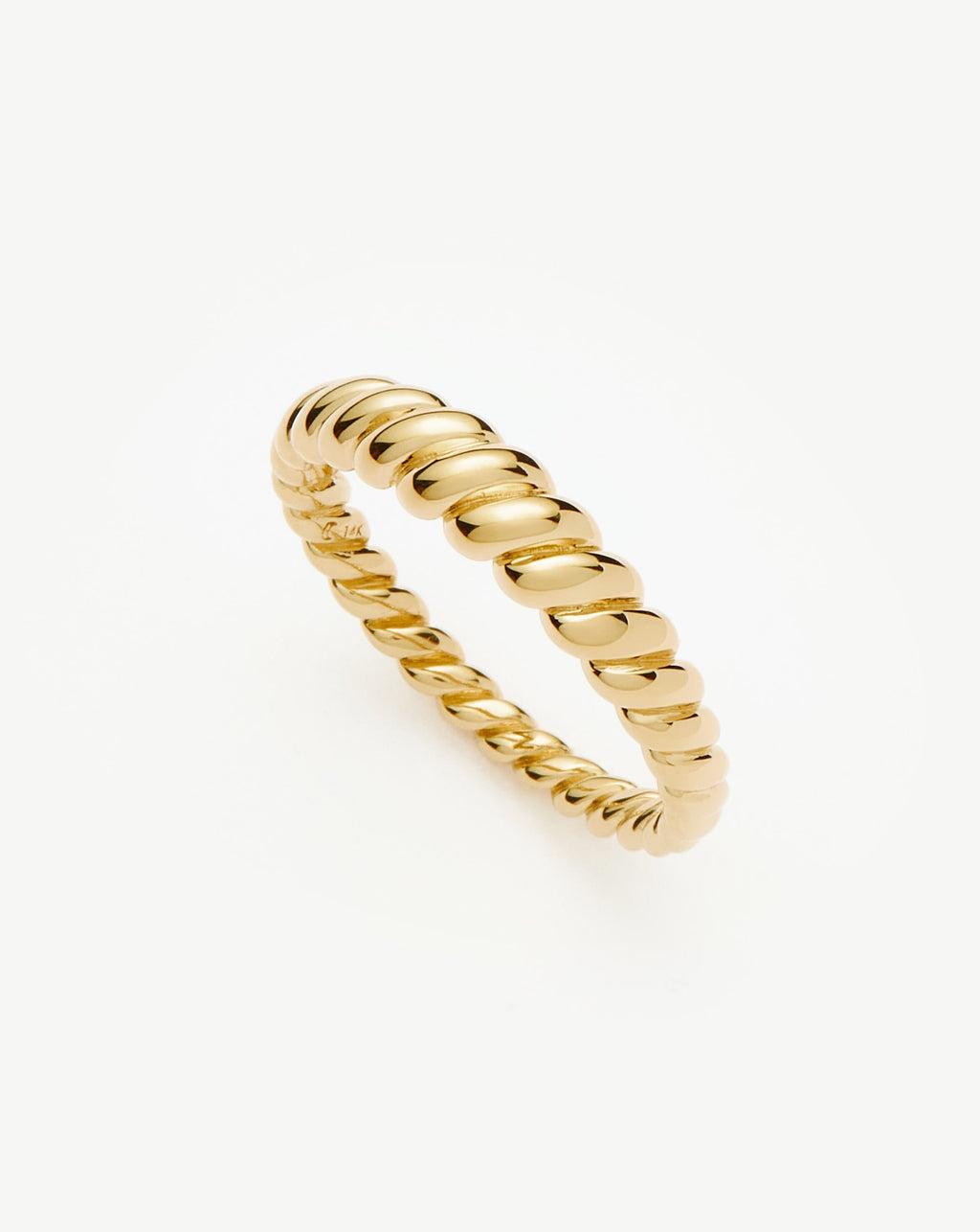 Solid Gold Twisted Classic Ring | 9ct Solid Yellow Gold