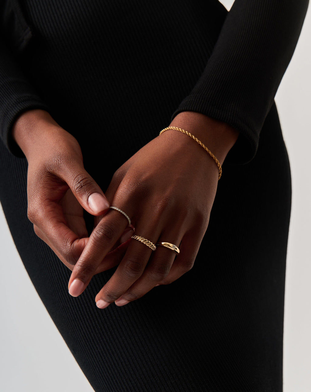 Solid Gold Twisted Classic Ring | 9ct Solid Yellow Gold